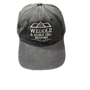Waddle & Sons Roofing Cap Gray White Embroidery Manhattan KS H116